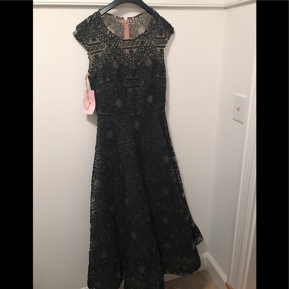 NWT BHLDN Sara Emanuel Presley Dress Black size 6 - Picture 12 of 17